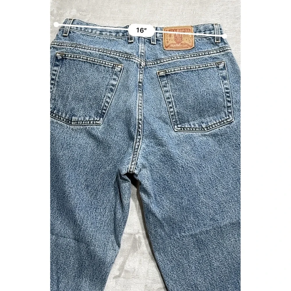 Men's BILL BLASS Jeans Denim Relaxed Fit Size 32 X 30‎ Designer Cut Off EUC